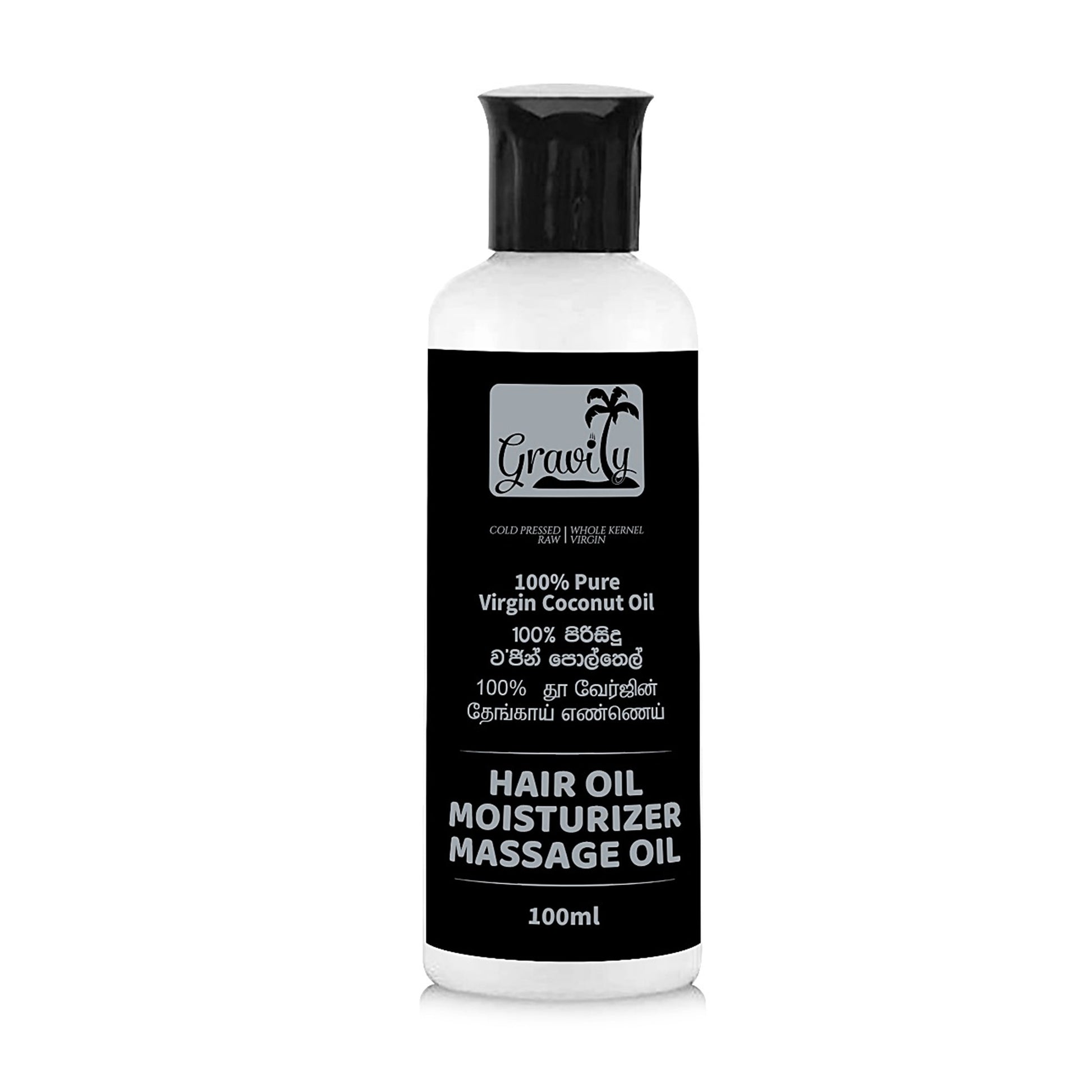 Leura Pure Virgin Coconut Hair Oil Whole Kernel 100ml plastic bottle