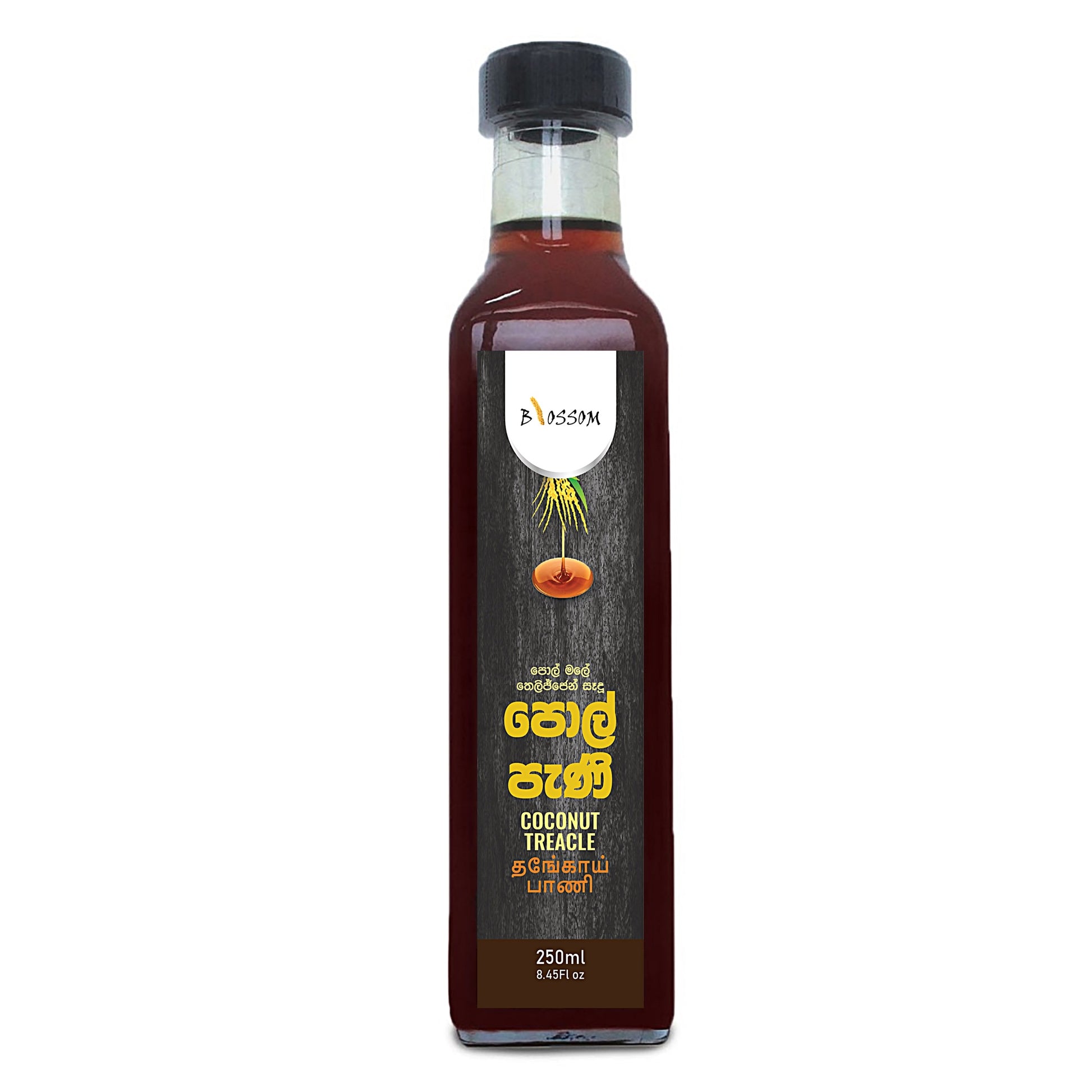 Bottle of Natural Coconut Nectar 250ml, an unrefined and low GI liquid sweetener.