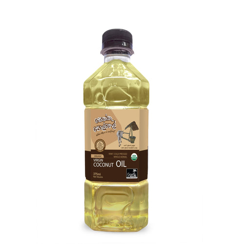Gravity Organic Whole Kernel Virgin Coconut Oil 375ml – Cold-Pressed Whole Kernel Oil from Sri Lanka